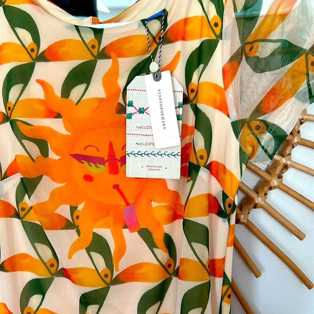 Farm Rio toucan dress NWT